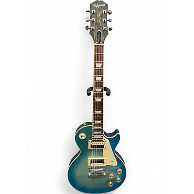 Used Epiphone Les Paul Traditional Pro IV Ocean Blue Solid Body Electric Guitar