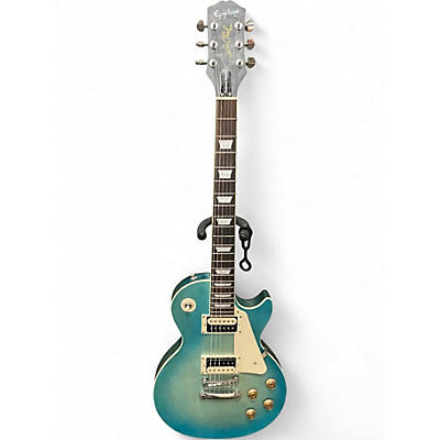 Used Epiphone Les Paul Traditional Pro IV Pacific Blue Solid Body Electric Guitar