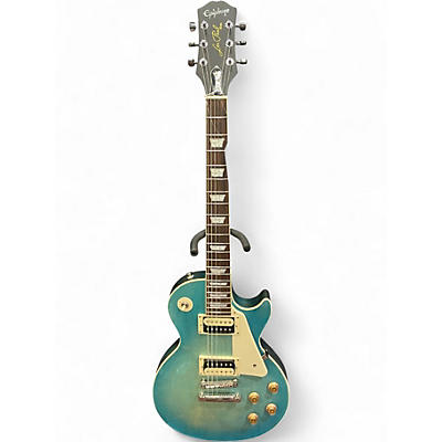 Used Epiphone Les Paul Traditional Pro IV Pacific Blue Solid Body Electric Guitar
