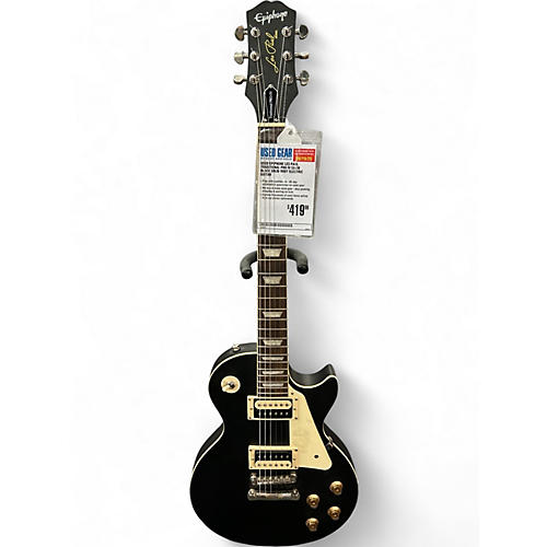 Used Epiphone Les Paul Traditional Pro IV Satin Black Solid Body Electric Guitar Satin Black