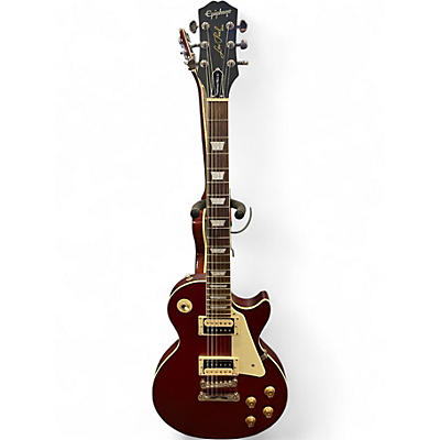 Used Epiphone Les Paul Traditional Pro IV Satin Red Solid Body Electric Guitar