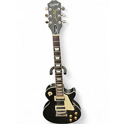 Used Epiphone Les Paul Traditional Pro IV Trans Black Solid Body Electric Guitar