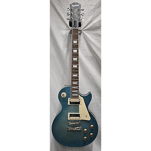 Epiphone Used Epiphone Les Paul Traditional Pro IV Trans Blue Solid Body Electric Guitar Trans Blue