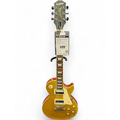 Used Epiphone Les Paul Traditional Pro IV WORN METALLIC GOLD Solid Body Electric Guitar
