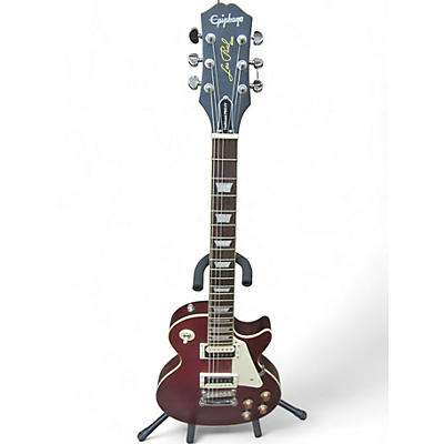 Epiphone Used Epiphone Les Paul Traditional Pro IV Wine Red Solid Body Electric Guitar