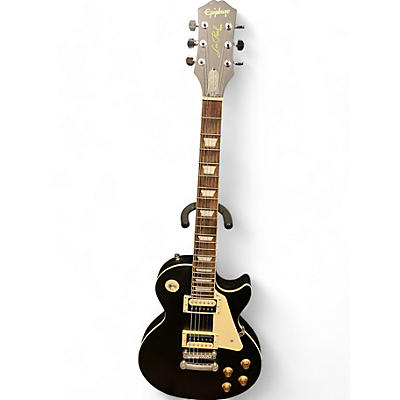 Epiphone Used Epiphone Les Paul Traditional Pro IV Worn Ebony Solid Body Electric Guitar