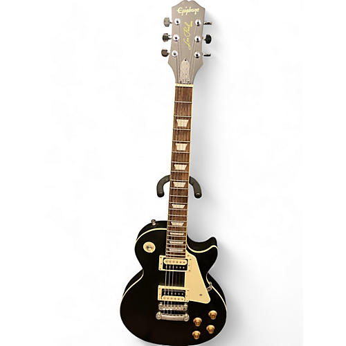 Epiphone Used Epiphone Les Paul Traditional Pro IV Worn Ebony Solid Body Electric Guitar Worn Ebony