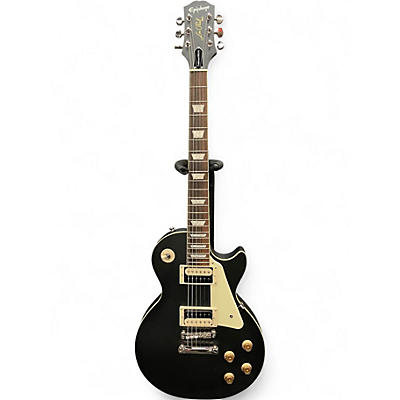 Used Epiphone Les Paul Traditional Pro IV Worn Ebony Solid Body Electric Guitar