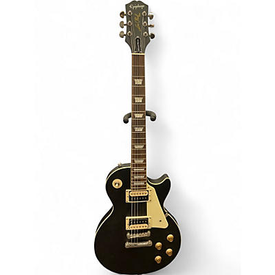 Used Epiphone Les Paul Traditional Pro IV Worn Ebony Solid Body Electric Guitar