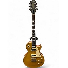 Used Epiphone Les Paul Traditional Pro IV Worn Metallic Gold Solid Body Electric Guitar
