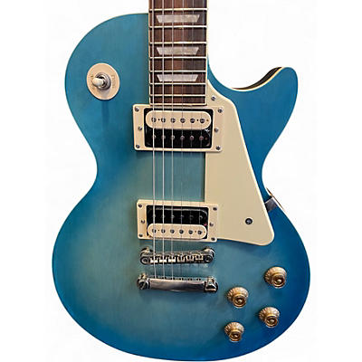 Used Epiphone Les Paul Traditional Pro IV Worn Pacific Blue Solid Body Electric Guitar