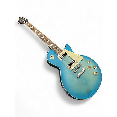 Used Epiphone Les Paul Traditional Pro IV Worn Pacific Blue Solid Body Electric Guitar