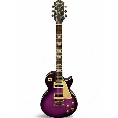 Used Epiphone Les Paul Traditional Pro IV Worn Purple Burst Solid Body Electric Guitar