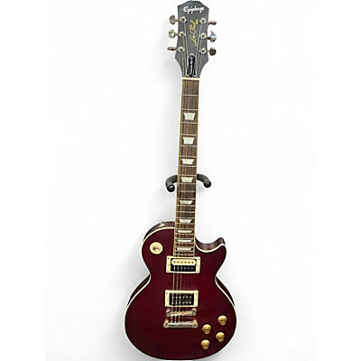 Used Epiphone Les Paul Traditional Pro IV Worn Wine Red Solid Body Electric Guitar