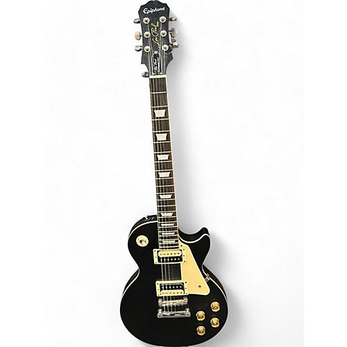 Used Epiphone Les Paul Traditional Pro Satin Black Solid Body Electric Guitar Satin Black