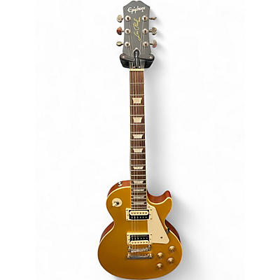 Used Epiphone Les Paul Traditional Pro Worn Metallic Gold Solid Body Electric Guitar