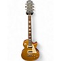 Used Epiphone Les Paul Traditional Pro Worn Metallic Gold Solid Body Electric Guitar Worn Metallic Gold