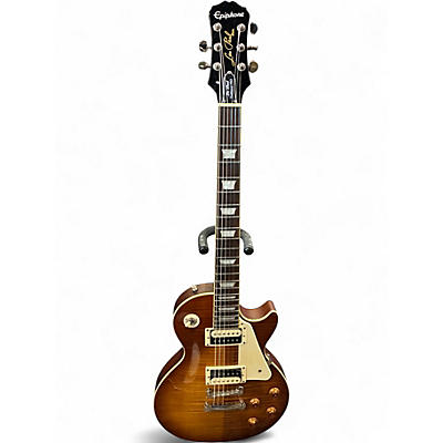 Used Epiphone Les Paul Traditional Pro amber Solid Body Electric Guitar