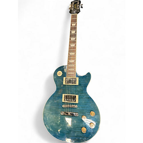 Used Epiphone Les Paul Tribute 1960S Neck Blue Solid Body Electric Guitar Blue