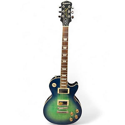 Used Epiphone Les Paul Tribute Plus Aquamarine Burst Solid Body Electric Guitar