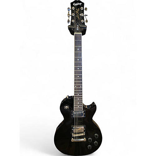 Used Epiphone Les Paul Tribute Plus Black Solid Body Electric Guitar Black