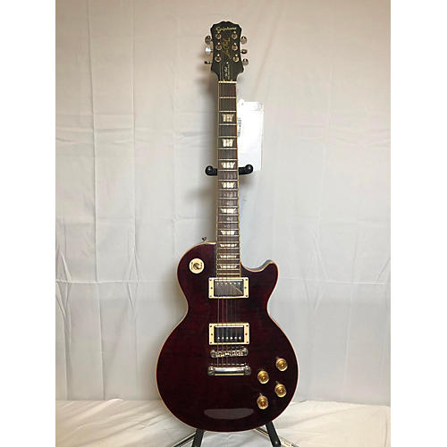 Epiphone Used Epiphone Les Paul Tribute Plus Maroon Solid Body Electric Guitar Maroon