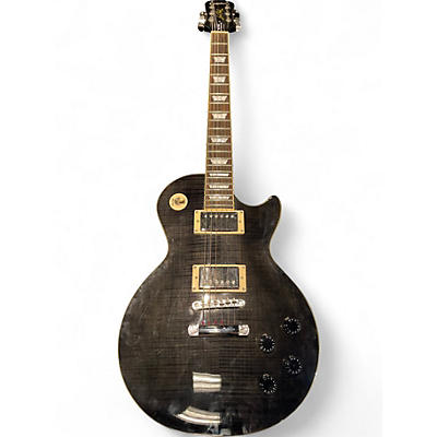 Used Epiphone Les Paul Tribute Plus Trans Black Solid Body Electric Guitar