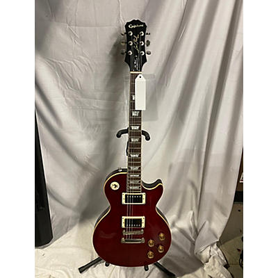 Epiphone Used Epiphone Les Paul Tribute Plus Trans Red Solid Body Electric Guitar