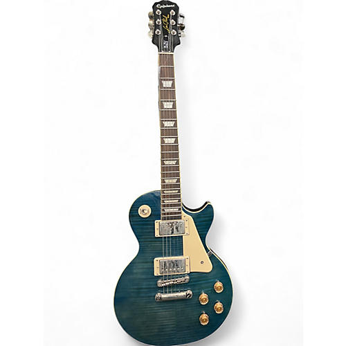 Used Epiphone Les Paul Ultra III Trans Blue Solid Body Electric Guitar Trans Blue