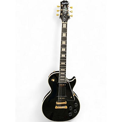 Used Epiphone Les Paul custom p90 Ebony Solid Body Electric Guitar