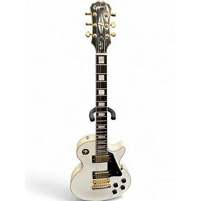 Used Epiphone Les paul custom Antique White Solid Body Electric Guitar