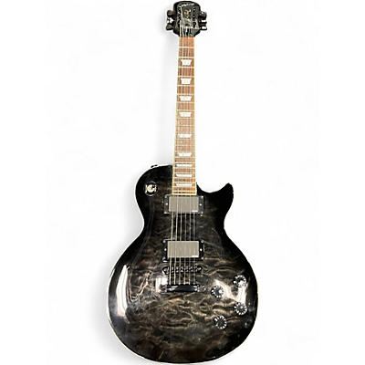 Used Epiphone Limited Edition Les Paul Standard Sparkle Flake Trans Black Solid Body Electric Guitar