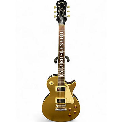 Used Epiphone Lynyrd Skynyrd 30th Anniversary Les Paul Metallic Gold Solid Body Electric Guitar