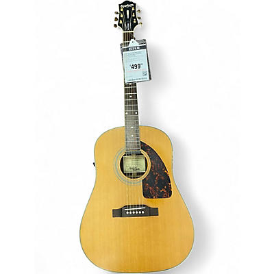 Used Epiphone MASTERBILT AJ-500R Natural Acoustic Electric Guitar