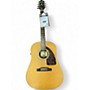 Used Epiphone MASTERBILT AJ-500R Natural Acoustic Electric Guitar Natural