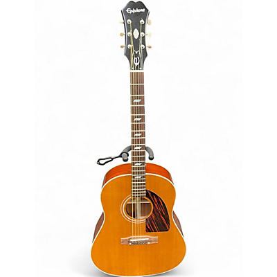 Used Epiphone MASTERBILT TEXAN Natural Acoustic Electric Guitar