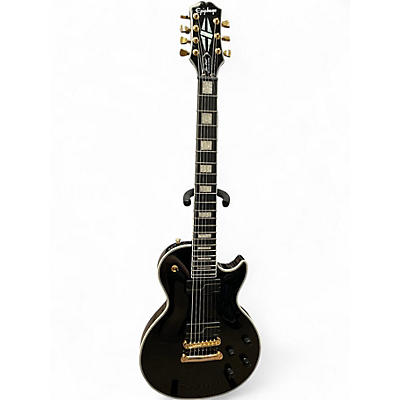 Used Epiphone MATT HEAFY LES PAUL CUSTOM ORIGINS 7 Ebony Solid Body Electric Guitar