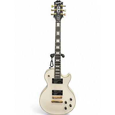 Used Epiphone MATT HEAFY LES PAUL CUSTOM ORIGINS BONE WHITE Solid Body Electric Guitar