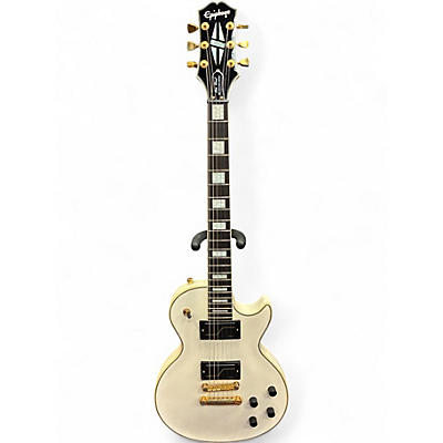 Used Epiphone MATT HEAFY LESPAUL CUSTOM White Solid Body Electric Guitar