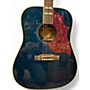 Used Epiphone MIRANDA LAMBERT BLUEBIRD Blue Acoustic Electric Guitar Blue