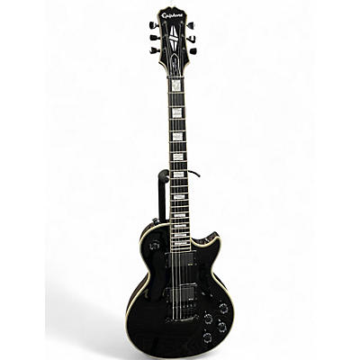 Used Epiphone MKH LES PAUL CUSTOM MATT HEAFY SIGNATURE 6 STRING Ebony Solid Body Electric Guitar