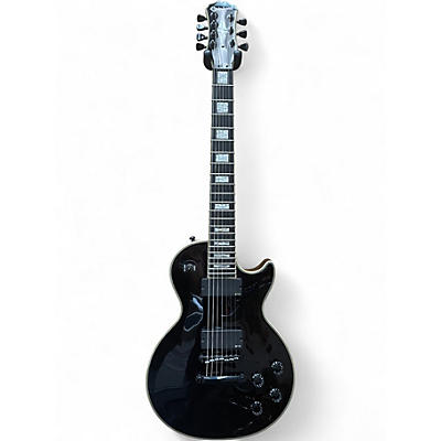 Used Epiphone MKH Les Paul Custom  Black Solid Body Electric Guitar