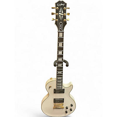Used Epiphone MKH Matt Heafy Signature Les Paul Custom Origins White Solid Body Electric Guitar