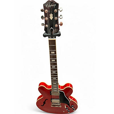 Used Epiphone Marty Schwartz ES-335 Cherry Hollow Body Electric Guitar