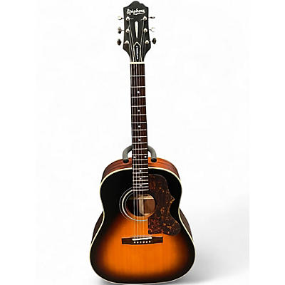 Used Epiphone Masterbilt AJ45me Tobacco Sunburst Acoustic Electric Guitar