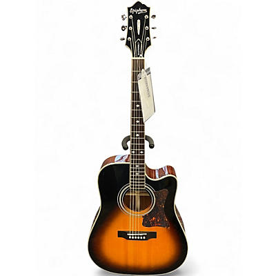 Used Epiphone Masterbilt DR-500MCE Vintage Sunburst Acoustic Electric Guitar