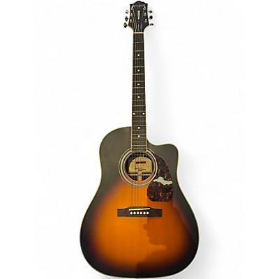 Used Epiphone Masterbuilt AJ-500RCE Vintage Sunburst Acoustic Electric Guitar