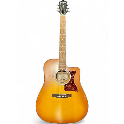 Epiphone Used Epiphone Masterbuilt DR-400 Sandburst Acoustic Electric Guitar