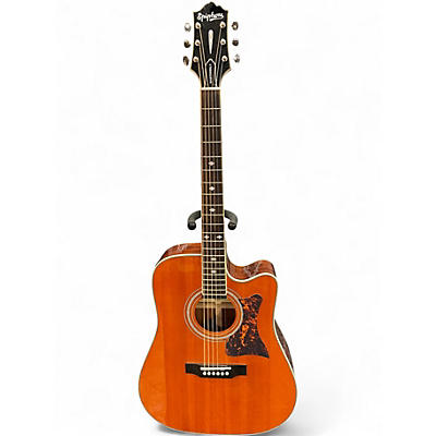 Used Epiphone Masterbuilt DR-500MCE Natural Acoustic Electric Guitar