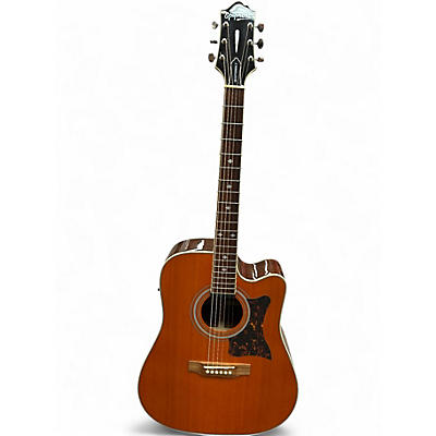 Used Epiphone Masterbuilt DR-500MCE Natural Acoustic Electric Guitar